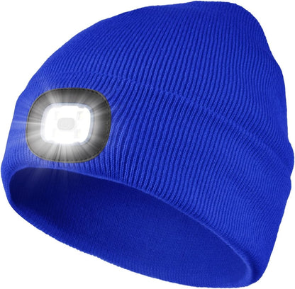 Stay Warm and Illuminate Your Adventures with the Rechargeable LED Beanie Hat for Men & Women
