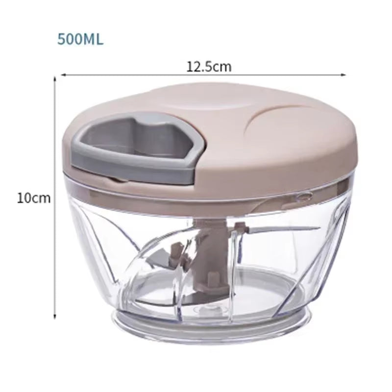 Effortlessly Chop and Slice with the 500/900ML Garlic Chopper - Your Ultimate Kitchen Companion!