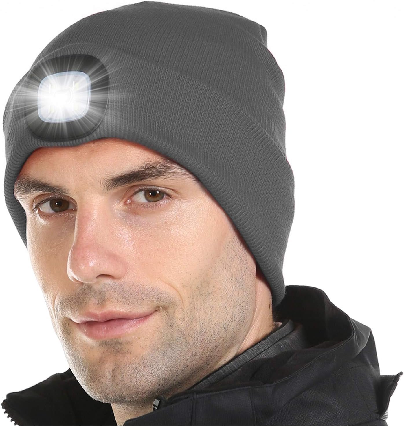 Stay Warm and Illuminate Your Adventures with the Rechargeable LED Beanie Hat for Men & Women