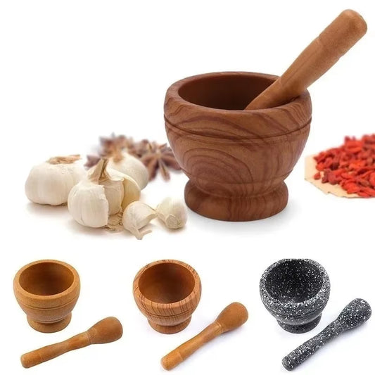 Elevate Your Cooking Experience with Our Resin Mortar and Pestle Set - Perfect for Grinding Garlic, Herbs, and Spices!