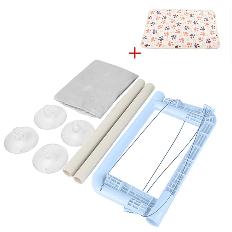 Elevated Cat Hammock - Cozy Window Perch for Cats & Kittens, Stylish Climbing Frame with 20Kg Capacity