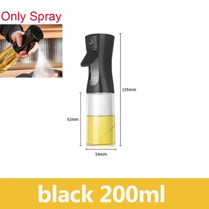 2-in-1 Oil Spray Bottle for Kitchen (200/300/500ml) – Multi-Purpose Oil & Vinegar Dispenser for Cooking, Grilling, Baking & Salad Dressing