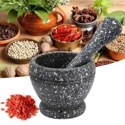 Elevate Your Cooking Experience with Our Resin Mortar and Pestle Set - Perfect for Grinding Garlic, Herbs, and Spices!