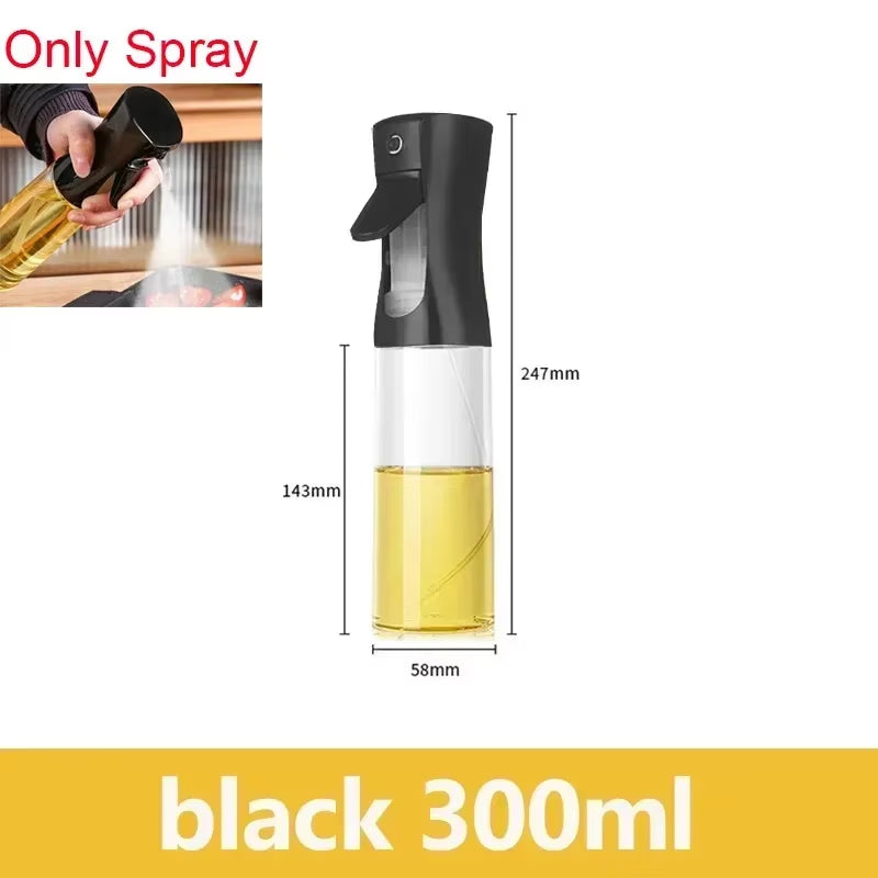2-in-1 Oil Spray Bottle for Kitchen (200/300/500ml) – Multi-Purpose Oil & Vinegar Dispenser for Cooking, Grilling, Baking & Salad Dressing