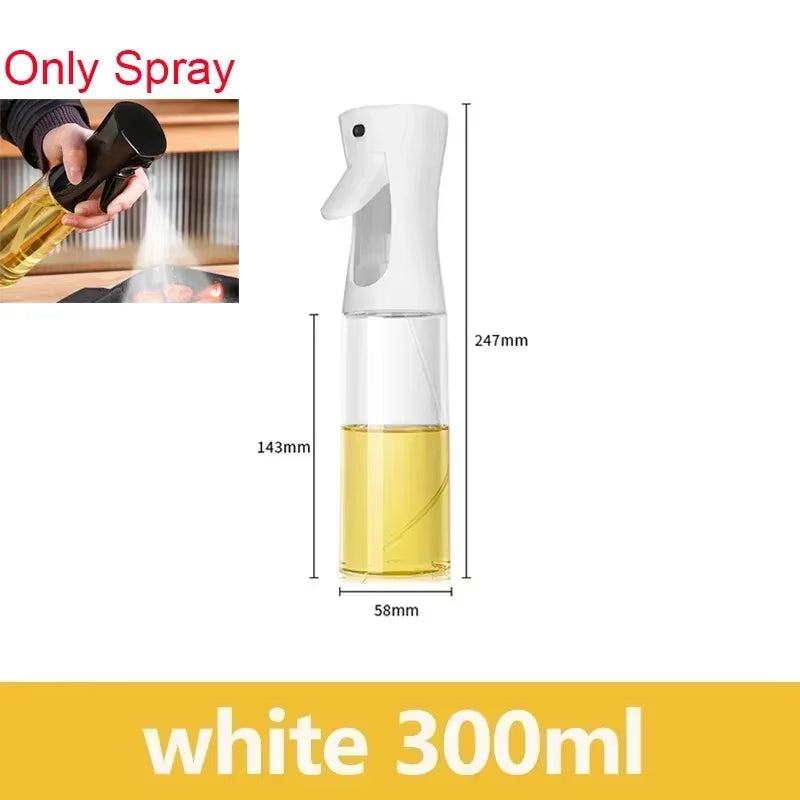 2-in-1 Oil Spray Bottle for Kitchen (200/300/500ml) – Multi-Purpose Oil & Vinegar Dispenser for Cooking, Grilling, Baking & Salad Dressing