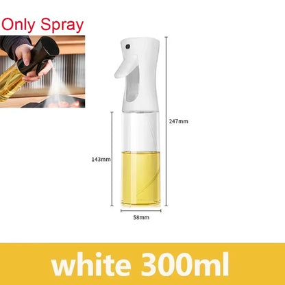 2-in-1 Oil Spray Bottle for Kitchen (200/300/500ml) – Multi-Purpose Oil & Vinegar Dispenser for Cooking, Grilling, Baking & Salad Dressing