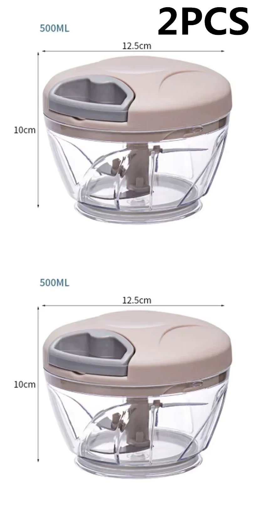 Effortlessly Chop and Slice with the 500/900ML Garlic Chopper - Your Ultimate Kitchen Companion!