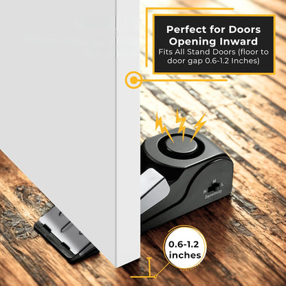 Ultimate Portable Door Stop Alarm with 120 dB Siren for Unmatched Security at Home, Travel, and Dorms