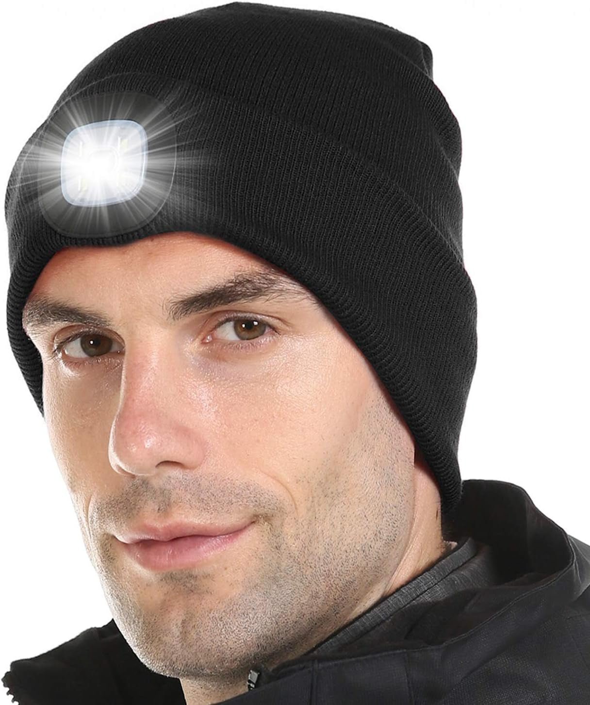 Stay Warm and Illuminate Your Adventures with the Rechargeable LED Beanie Hat for Men & Women