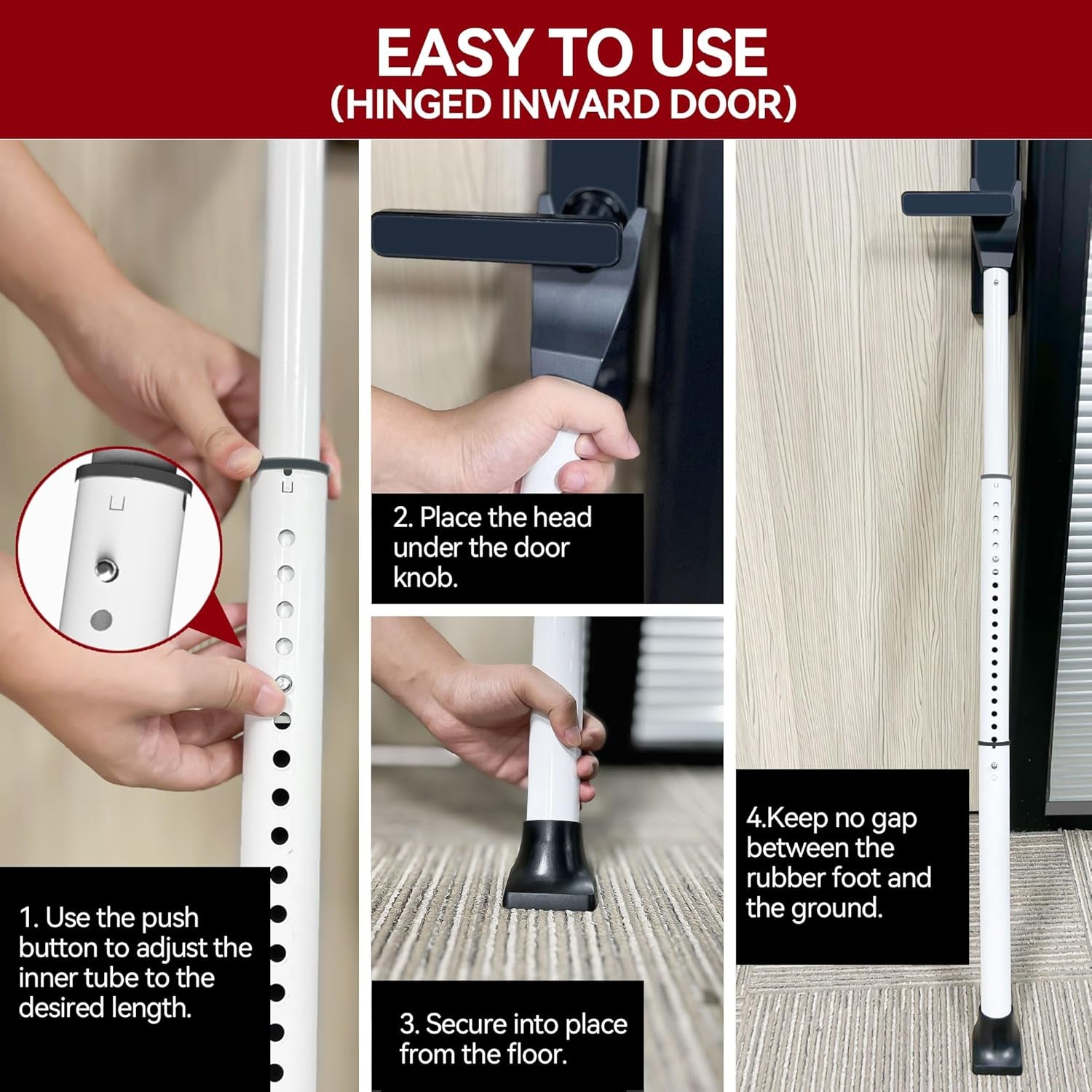 🔒 2-in-1 Door & Sliding Door Security Bar – Powerful Protection for Home & Travel