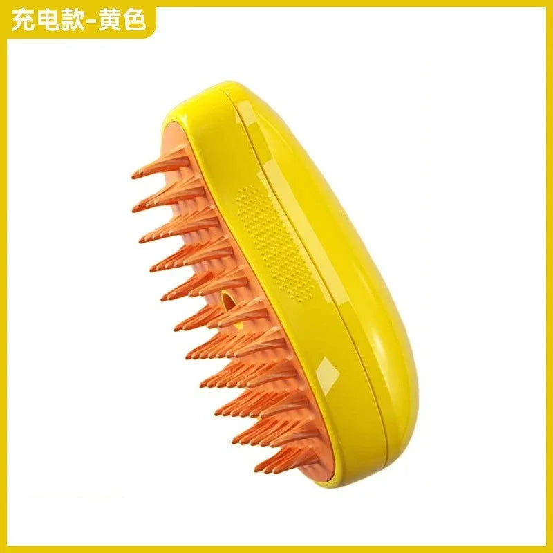 Revolutionary 3-in-1 Electric Steam Brush: The Ultimate Grooming and Massage Tool for Cats and Dogs