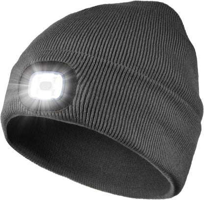 Stay Warm and Illuminate Your Adventures with the Rechargeable LED Beanie Hat for Men & Women