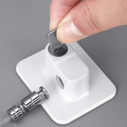 Childproof Safety Cable Lock for Windows, Cabinets & Refrigerators – Anti-Opening Baby Safety Lock with Strong Adhesive, Easy Install