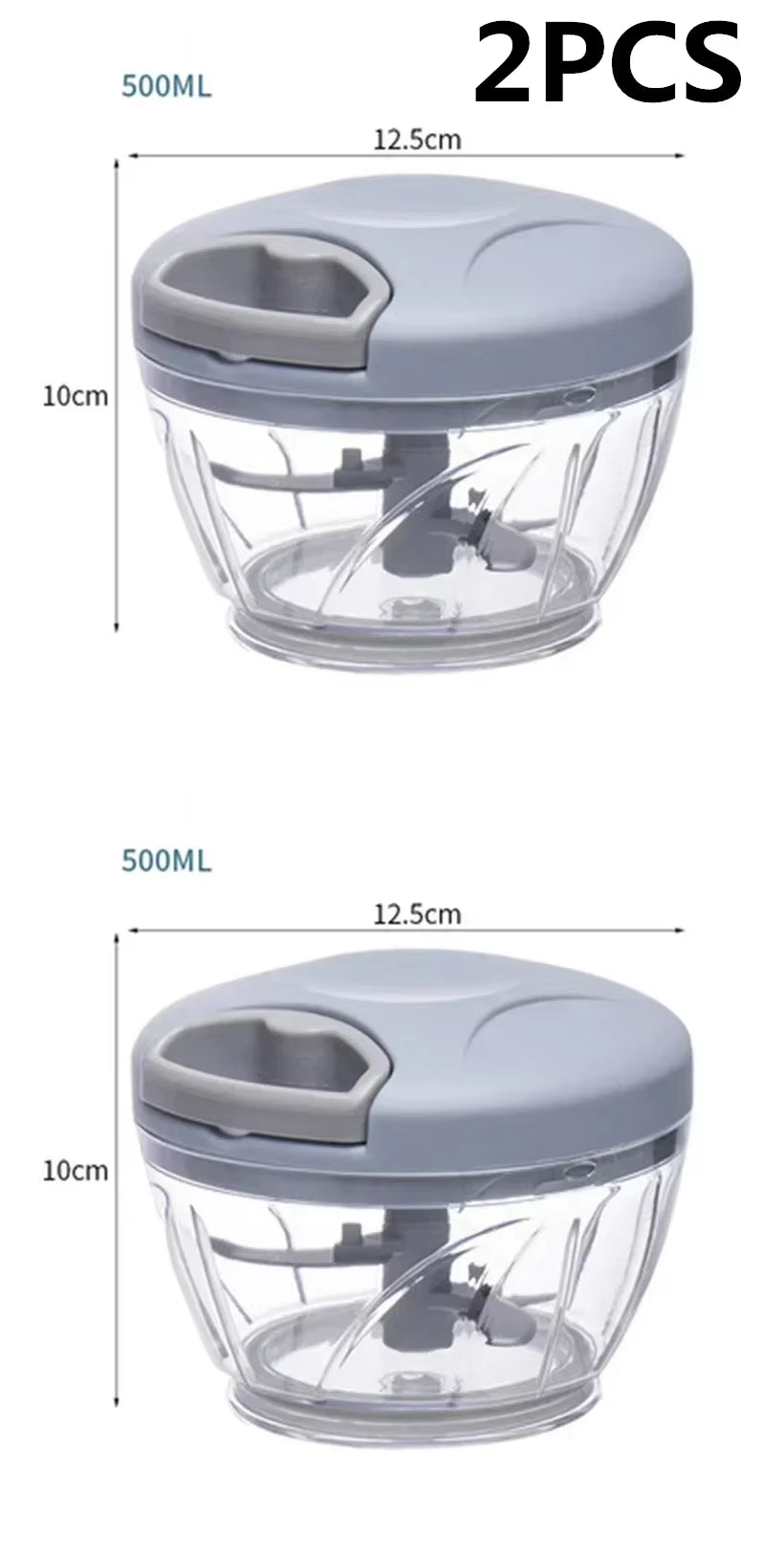 Effortlessly Chop and Slice with the 500/900ML Garlic Chopper - Your Ultimate Kitchen Companion!