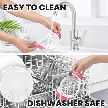 Effortlessly Slice and Core Apples with Our Stylish 3.5 Inch Pink Apple Slicer - Perfect for Fruit Lovers!