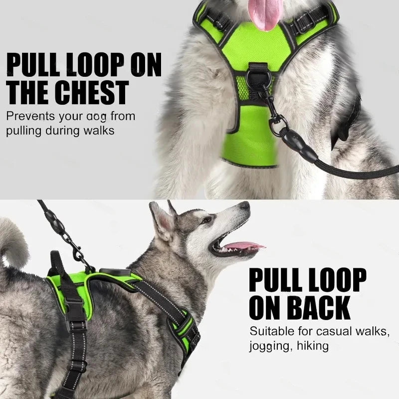 Illuminate Your Night Walks with Our LED Glowing Dog Harness - Three Light Modes for Ultimate Safety!