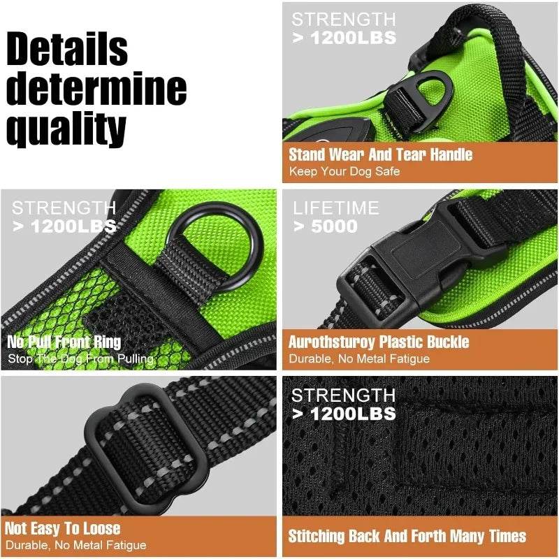 Illuminate Your Night Walks with Our LED Glowing Dog Harness - Three Light Modes for Ultimate Safety!