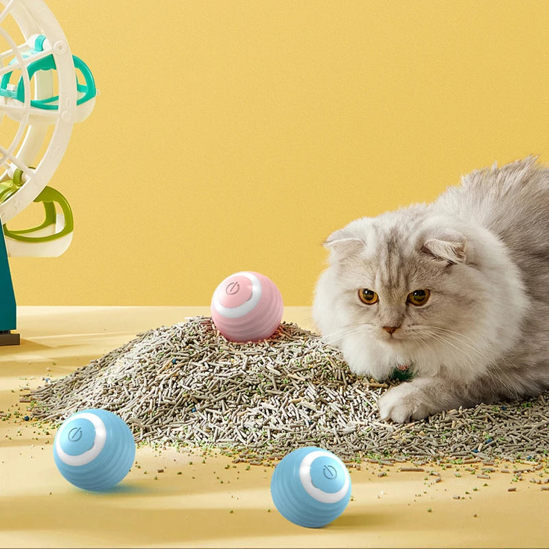 Engaging Interactive Cat Ball - The Ultimate Indoor Playtime Toy for Your Feline Friend