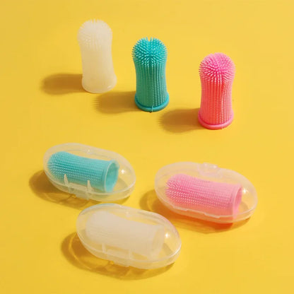 Gentle Silicone Finger Toothbrush for Dogs & Cats