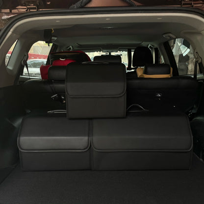 Transform Your Car with the Stylish and Versatile PU Leather Collapsible Trunk Storage Organizer