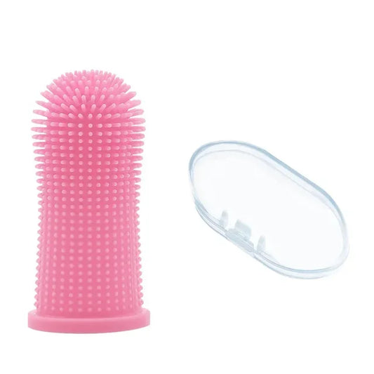 Gentle Silicone Finger Toothbrush for Dogs & Cats