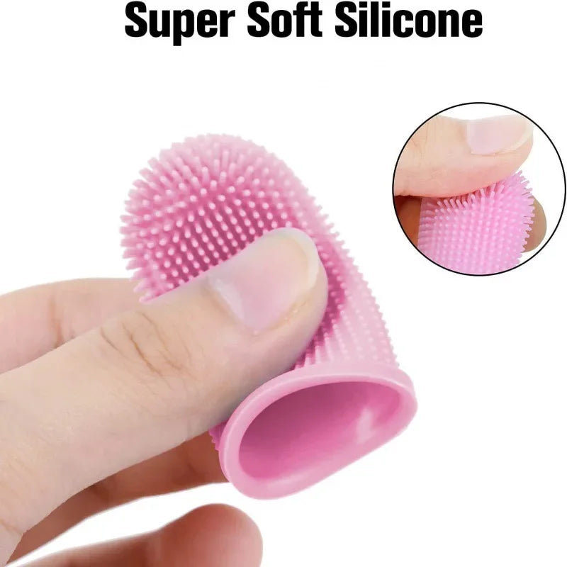 Gentle Silicone Finger Toothbrush for Dogs & Cats