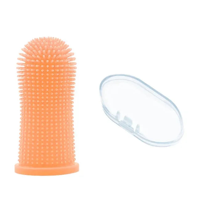 Gentle Silicone Finger Toothbrush for Dogs & Cats