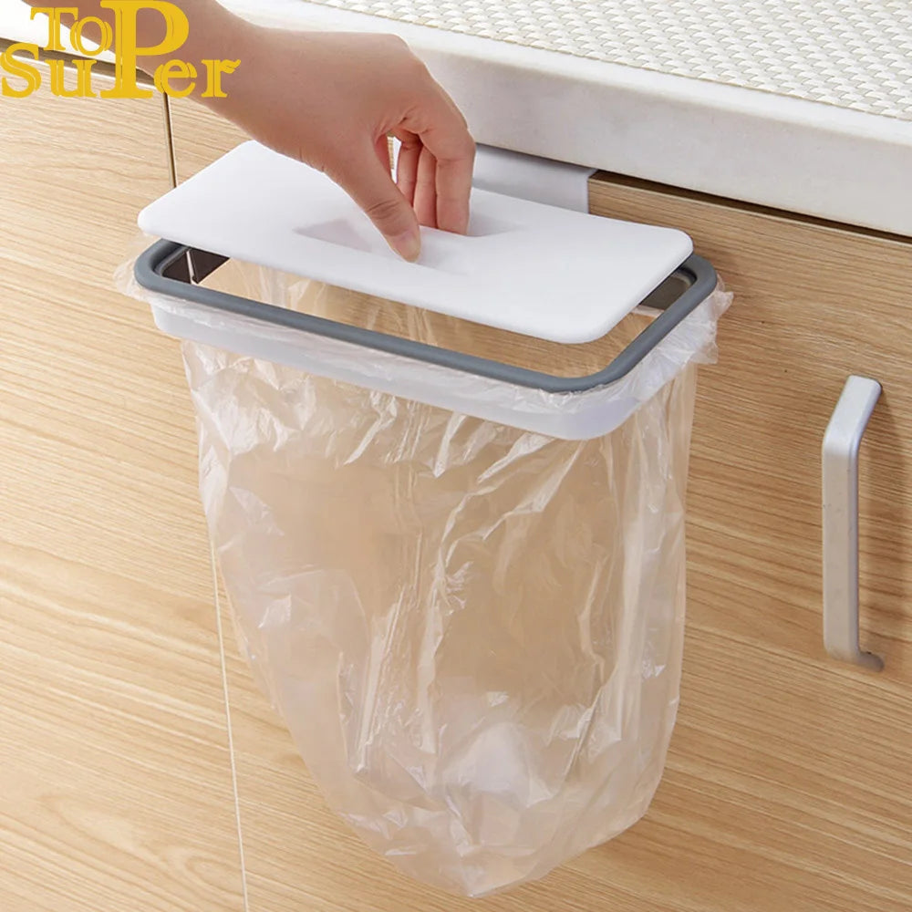 Effortless Kitchen Organization: Versatile Garbage Hanging Bag & Trash Storage Rack for Easy Access