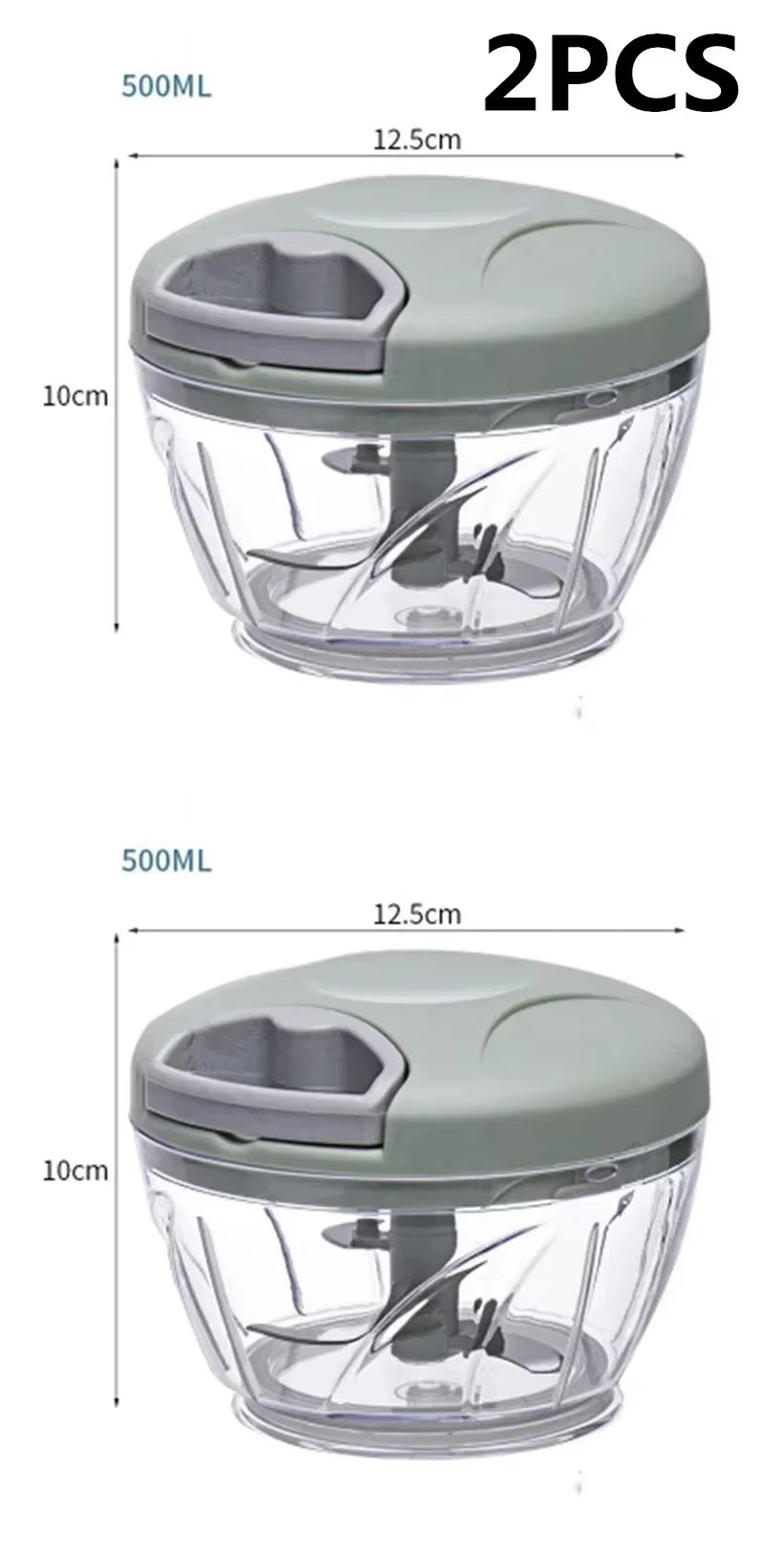 Effortlessly Chop and Slice with the 500/900ML Garlic Chopper - Your Ultimate Kitchen Companion!