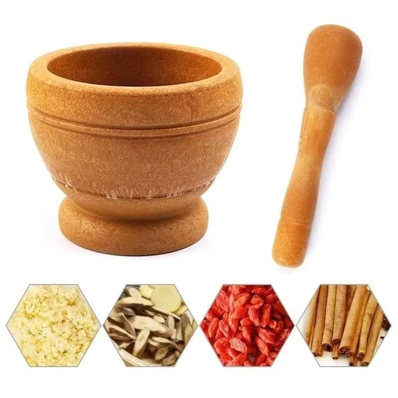 Elevate Your Cooking Experience with Our Resin Mortar and Pestle Set - Perfect for Grinding Garlic, Herbs, and Spices!