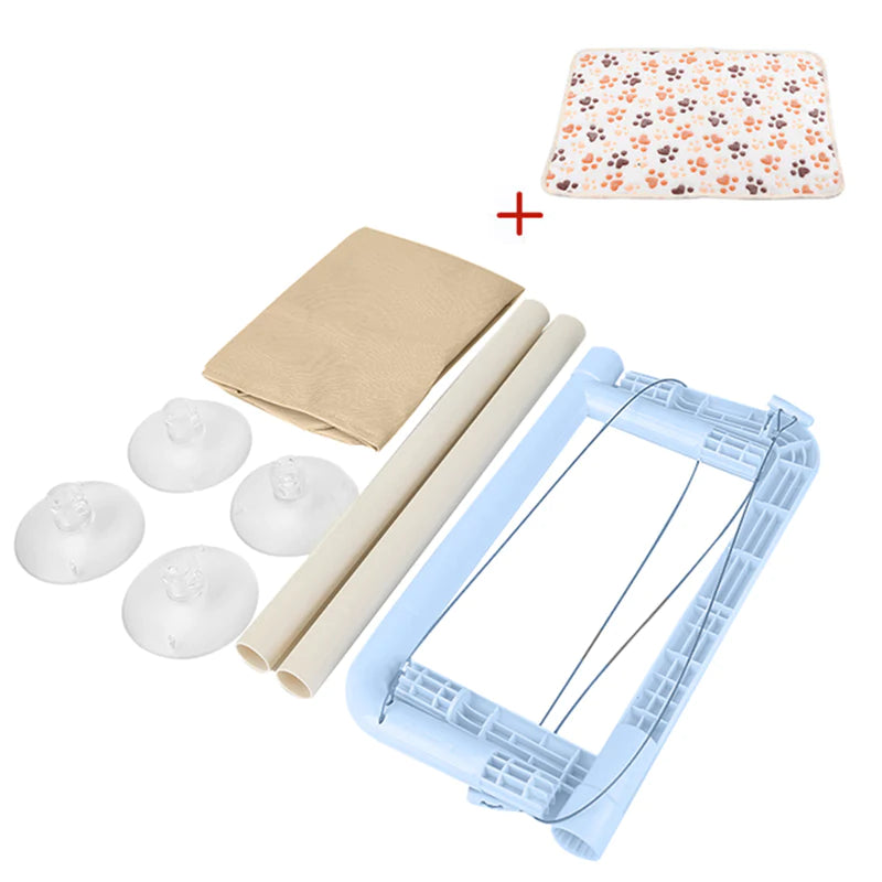 Elevated Cat Hammock - Cozy Window Perch for Cats & Kittens, Stylish Climbing Frame with 20Kg Capacity