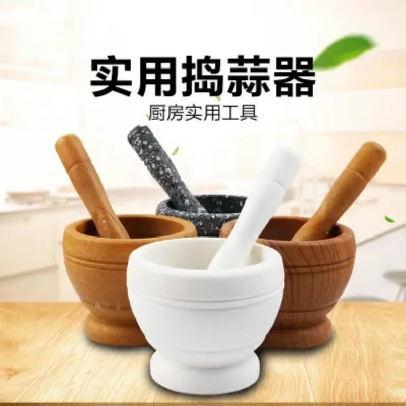 Elevate Your Cooking Experience with Our Resin Mortar and Pestle Set - Perfect for Grinding Garlic, Herbs, and Spices!