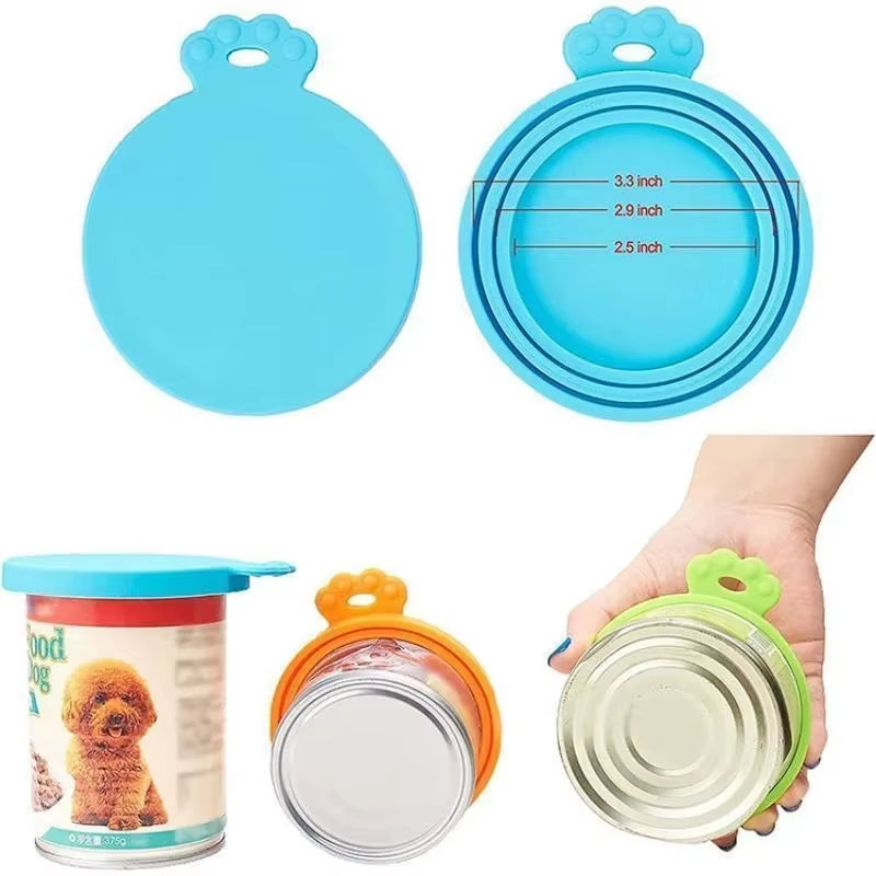Transform Your Pet's Food Storage with the Versatile 3-in-1 Silicone Can Cover for Dogs and Cats - Perfect Fit for 6.5cm, 7.5cm, and 8.5cm Cans!