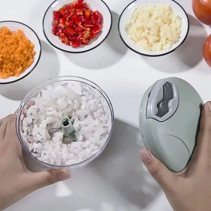Effortlessly Chop and Slice with the 500/900ML Garlic Chopper - Your Ultimate Kitchen Companion!