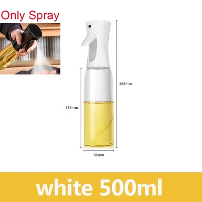 2-in-1 Oil Spray Bottle for Kitchen (200/300/500ml) – Multi-Purpose Oil & Vinegar Dispenser for Cooking, Grilling, Baking & Salad Dressing