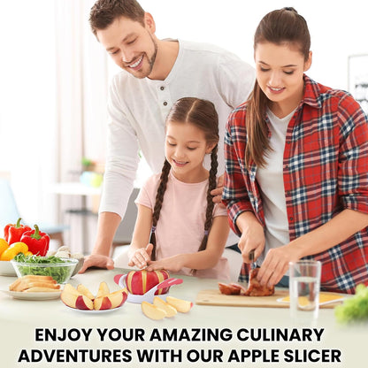 Effortlessly Slice and Core Apples with Our Stylish 3.5 Inch Pink Apple Slicer - Perfect for Fruit Lovers!