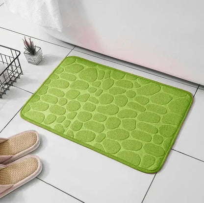 Transform Your Space with the Luxurious Anti-Slip Pebble Floor Mat - Perfect for Bathroom & Living Room Comfort