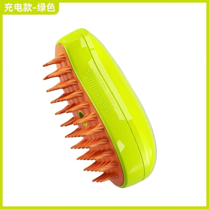 Revolutionary 3-in-1 Electric Steam Brush: The Ultimate Grooming and Massage Tool for Cats and Dogs